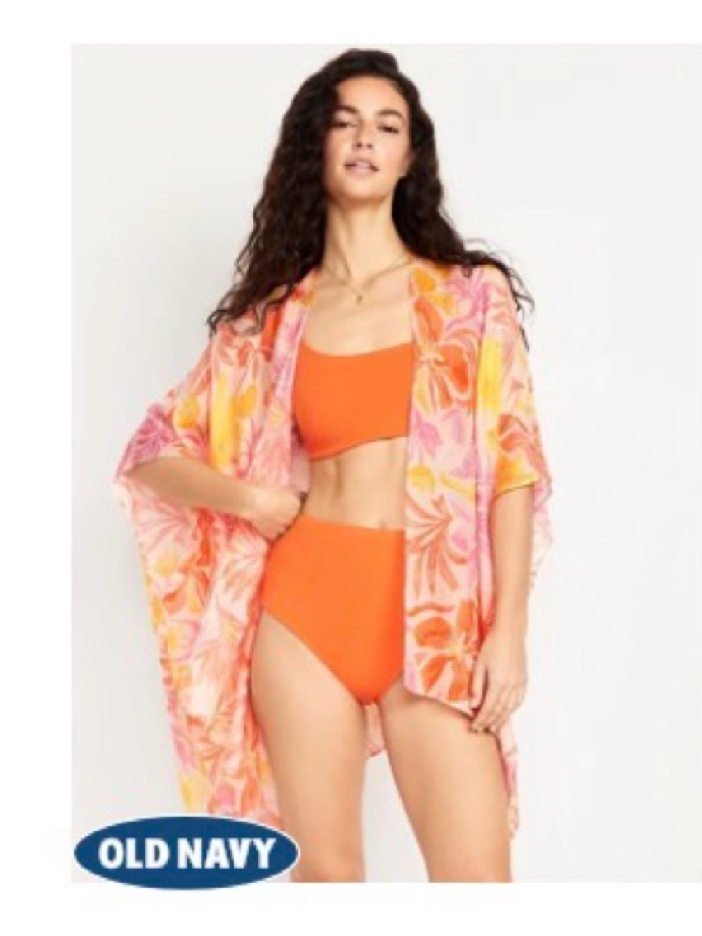 New Old Navy Lotus Flower Lightweight Duster Size XS-L
